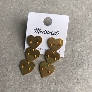 NWT Madewell Chandelier Heart Earrings